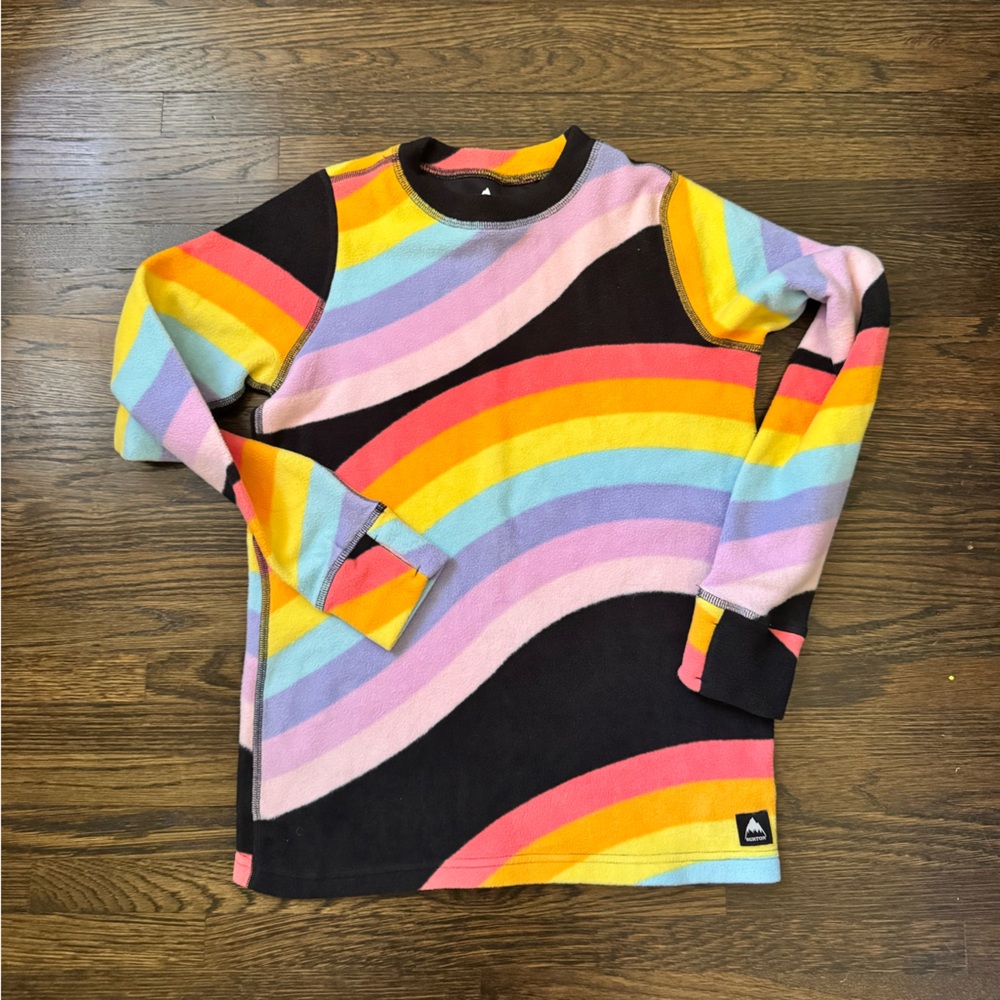 Burton kids fleece base layer shirt Medium